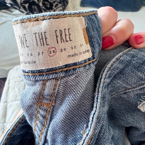 free people wide leg jeans - Picture 2 of 3